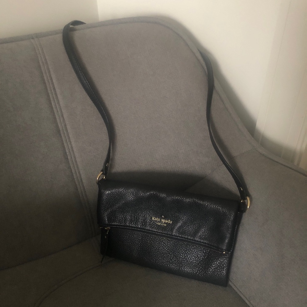 Kate Spade Black Leather Crossbody Bag